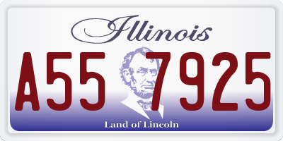 IL license plate A557925