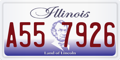 IL license plate A557926