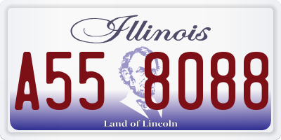 IL license plate A558088