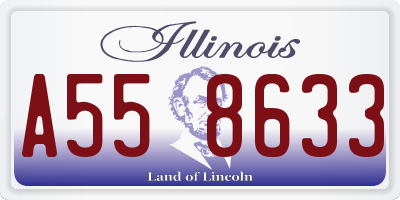IL license plate A558633