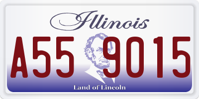 IL license plate A559015