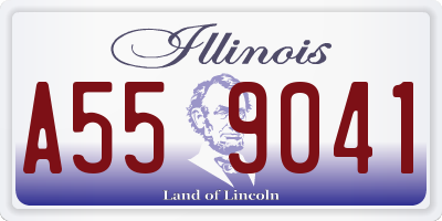 IL license plate A559041