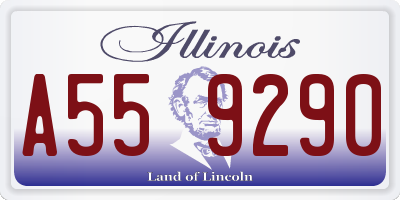IL license plate A559290