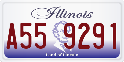 IL license plate A559291