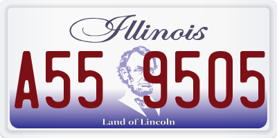 IL license plate A559505