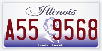 IL license plate A559568
