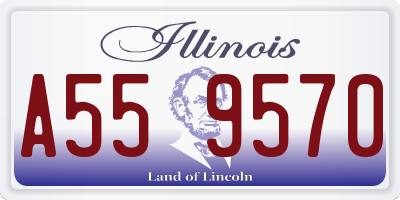 IL license plate A559570