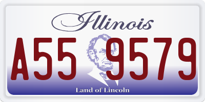 IL license plate A559579