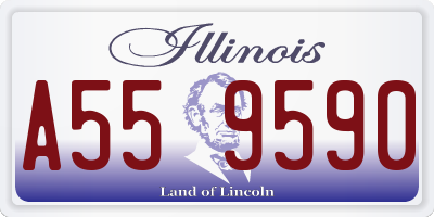 IL license plate A559590