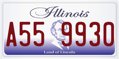 IL license plate A559930