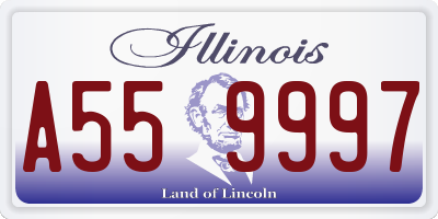 IL license plate A559997