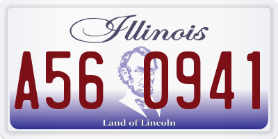 IL license plate A560941
