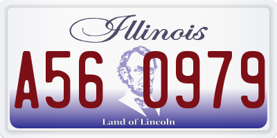 IL license plate A560979