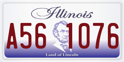 IL license plate A561076