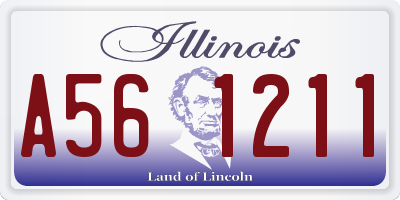IL license plate A561211