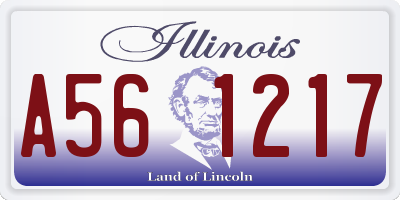 IL license plate A561217