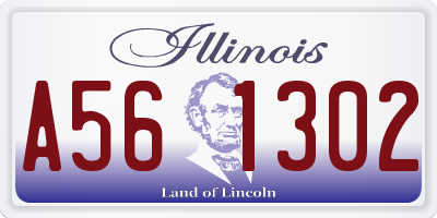IL license plate A561302