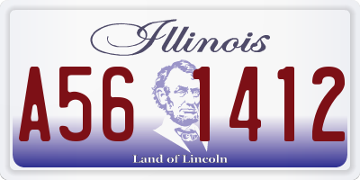 IL license plate A561412