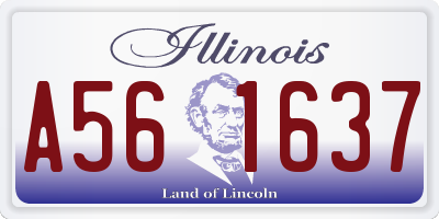 IL license plate A561637