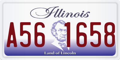 IL license plate A561658