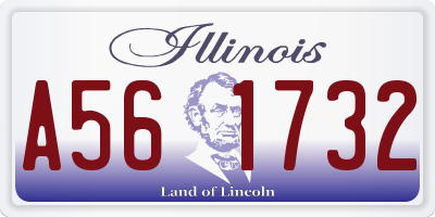 IL license plate A561732