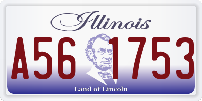 IL license plate A561753