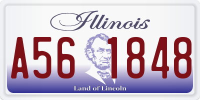 IL license plate A561848