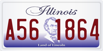 IL license plate A561864