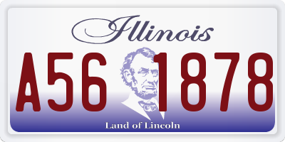 IL license plate A561878