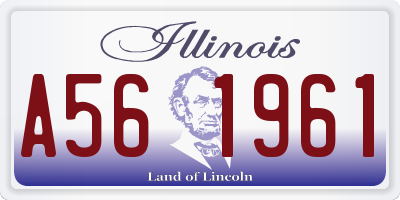 IL license plate A561961