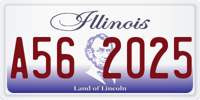 IL license plate A562025