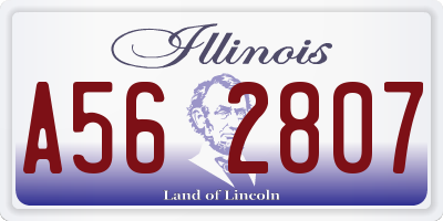 IL license plate A562807