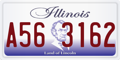 IL license plate A563162