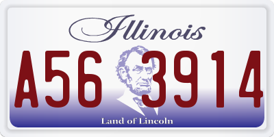 IL license plate A563914