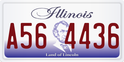 IL license plate A564436