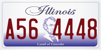 IL license plate A564448