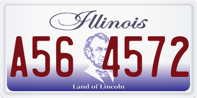 IL license plate A564572