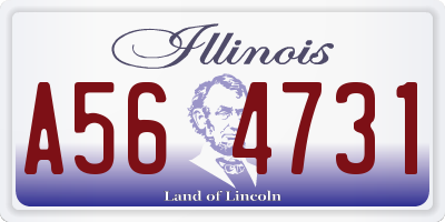 IL license plate A564731