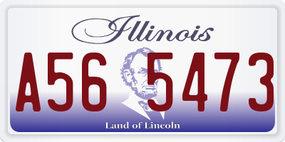 IL license plate A565473