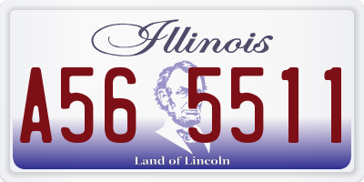 IL license plate A565511