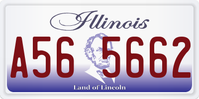 IL license plate A565662