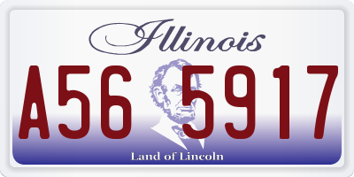 IL license plate A565917
