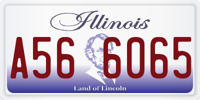 IL license plate A566065