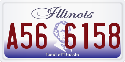 IL license plate A566158