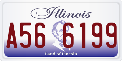 IL license plate A566199