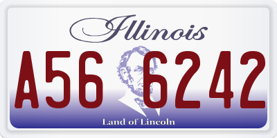 IL license plate A566242