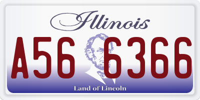 IL license plate A566366