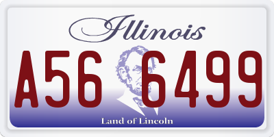 IL license plate A566499