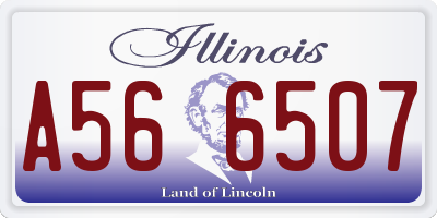 IL license plate A566507