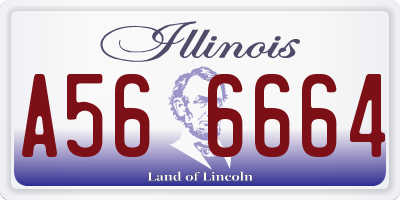 IL license plate A566664